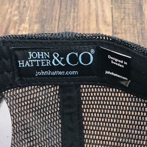 John Hatter & Co No Pain No Gain Hat Rubber Edition Snap Back One Size Black - Picture 8 of 10